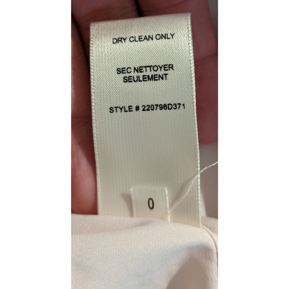 Rebecca Taylor Cream Ruched Ruffle Sheath Dress - Picture 10 of 14